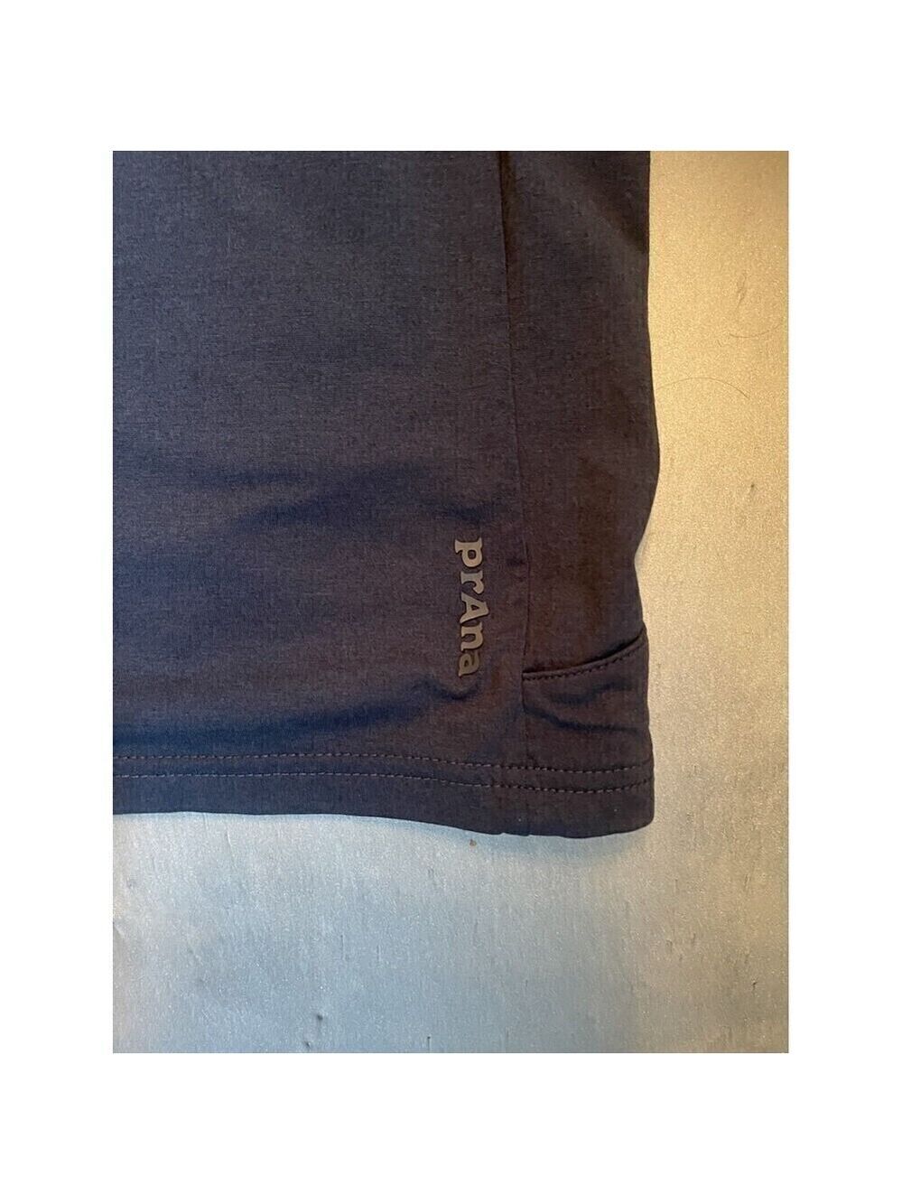 Prana Breathe Womens Dark Gray Hoodie Pullover Sz Small Kangaroo Pocket Long Slv - Picture 5 of 7